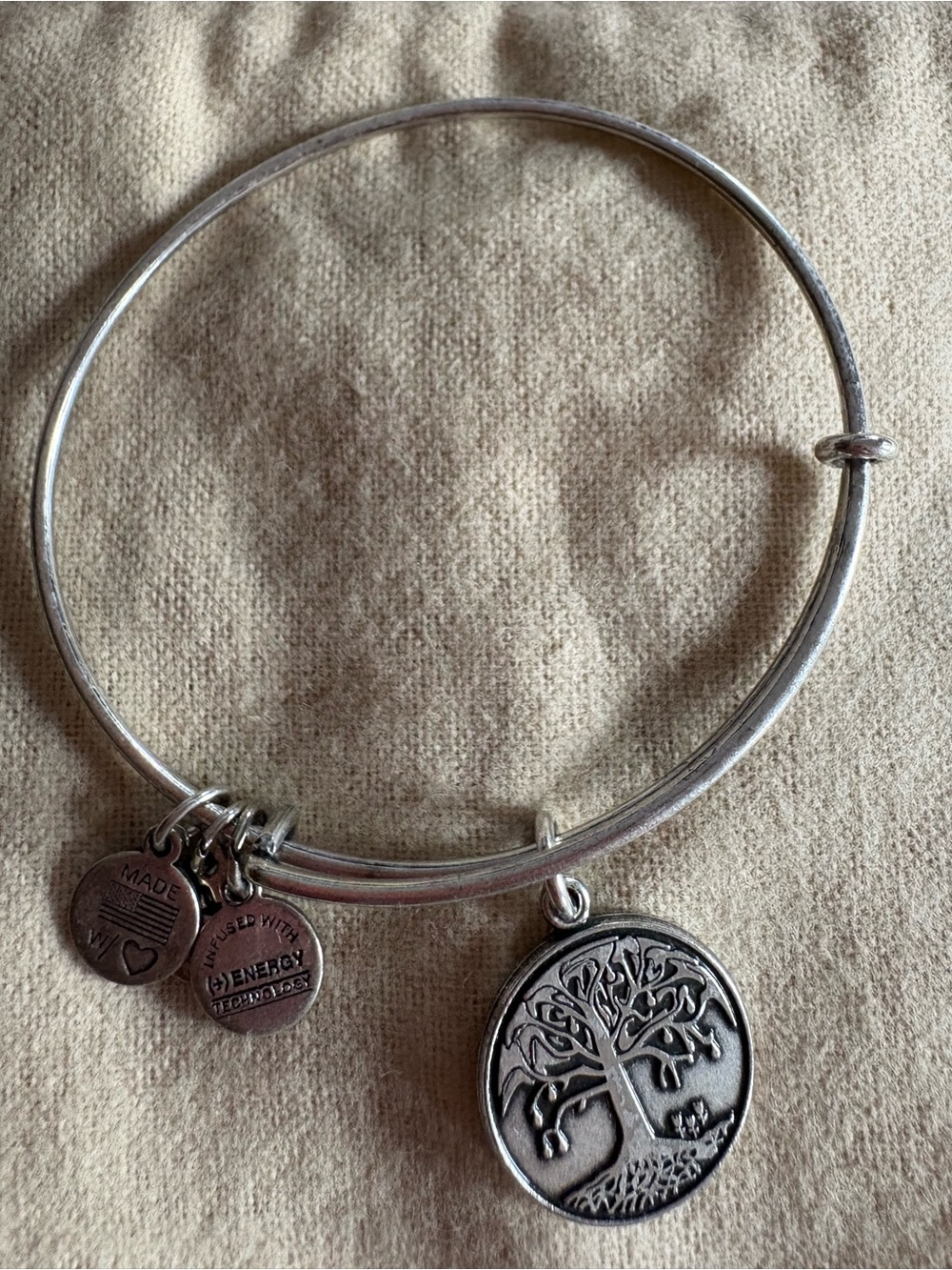 Alex and Ani Silver Tree of Life Charm Bracelet